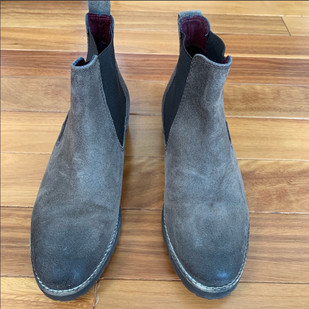 Barney’s New York Taupe Suede Boot